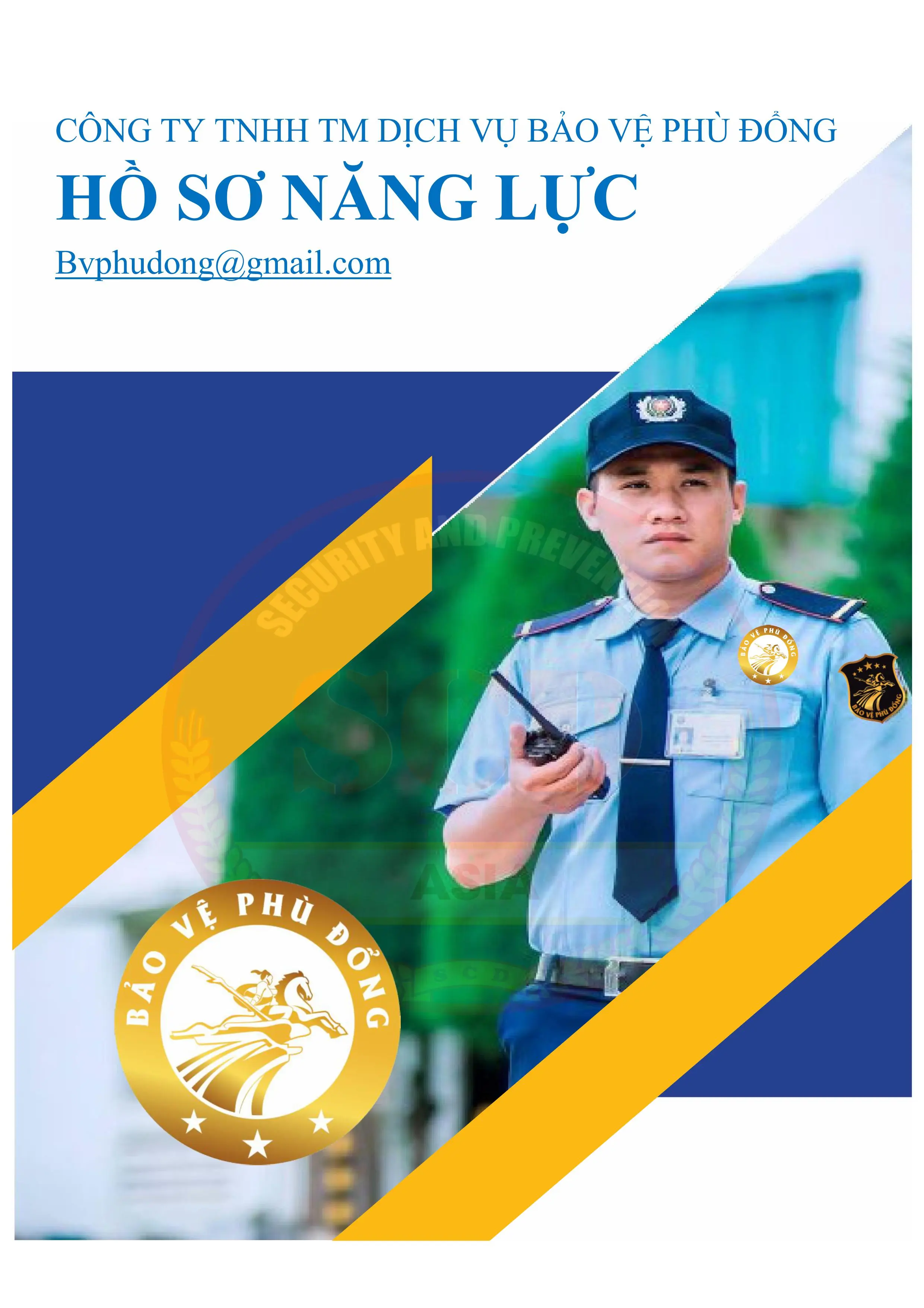 HỒ SƠ NĂNG LỰC BẢO VỆ PH&Ugrave; ĐỔNG