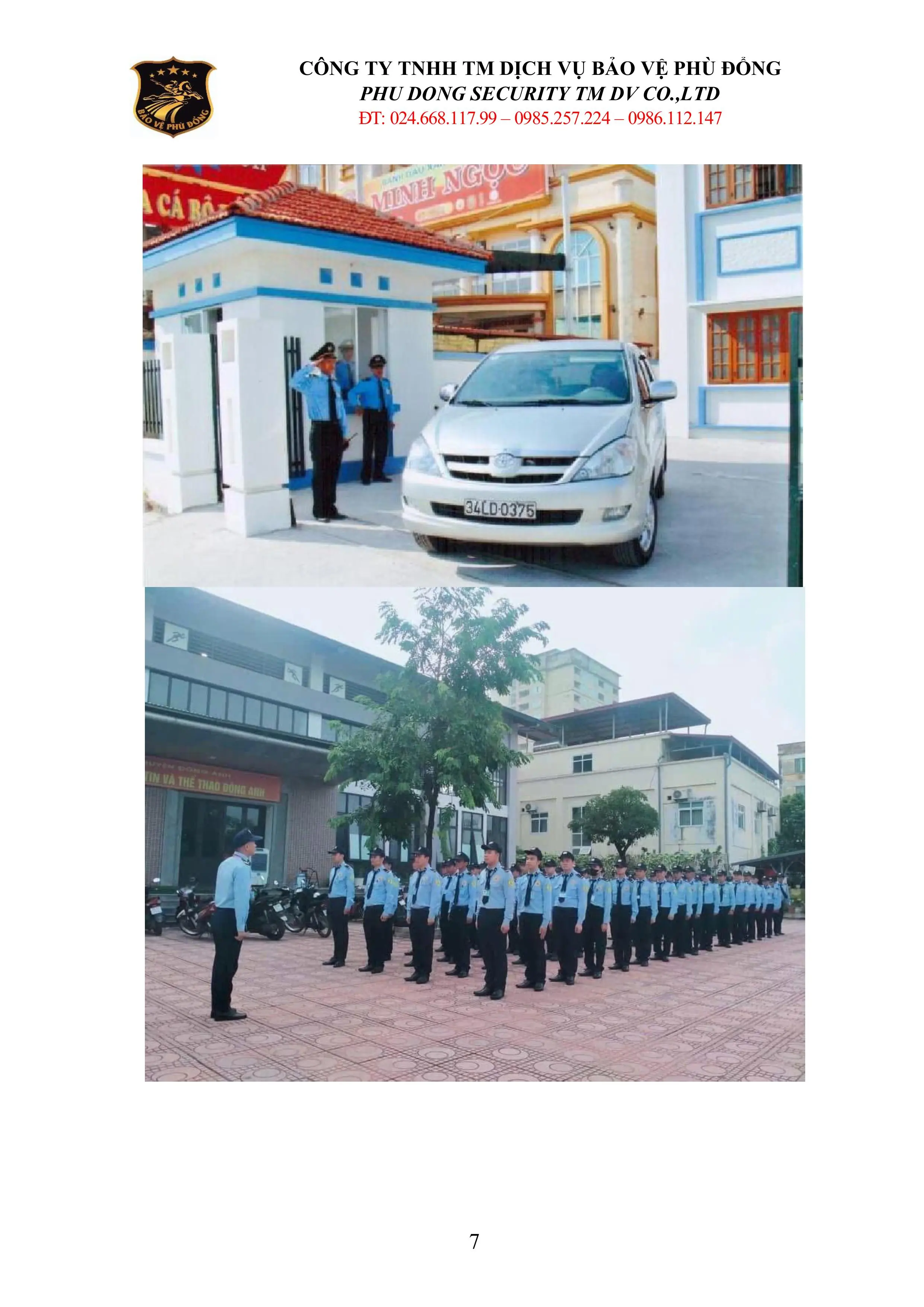 HỒ SƠ NĂNG LỰC BẢO VỆ PH&Ugrave; ĐỔNG